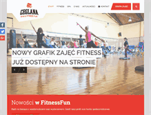 Tablet Screenshot of fitnessfun.pl